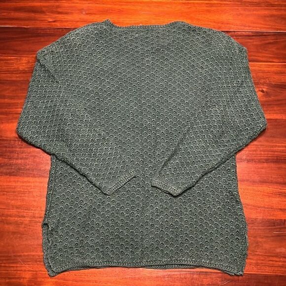 Vintage 80s Exclusive Imports Green Knitted Sweater Women’s Large - Picture 7 of 8